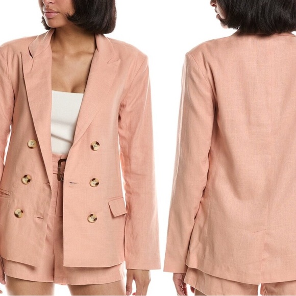 bishop + young Blush Double-Breasted Blazer - Picture 2 of 7